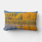 秋の色の《植物》アスペン ランバークッション (正面)