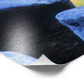 秋の色は水たまりの池に映る。 フォトプリント (角)