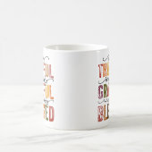 秋の色ぼほ感謝祭感動的 コーヒーマグカップ (中央)