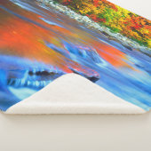 秋の色を反映したスウィフト川 シェルパブランケット (3/4)