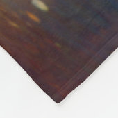 秋の色を反映したスウィフト川 フリースブランケット (角)