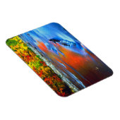 秋の色を反映したスウィフト川 マグネット (右側)