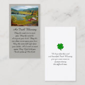 秋の色アットヴィネヤード悔やみや弔慰メモリアルカード 名刺 (正面/裏面)