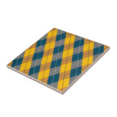 秋の色アーガイル幾何格子模様 タイル (側面)