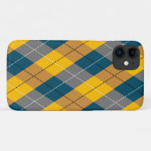 秋の色アーガイル幾何格子模様 Case-Mate iPhoneケース (裏面(横))