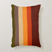 秋の色ストライプとドット アクセントクッション (正面(垂直))