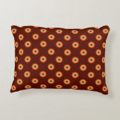 秋の色ストライプとドット アクセントクッション (裏面)