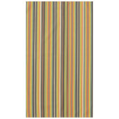 秋の色ストライプの テーブルクロス (正面)