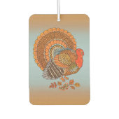 秋の色トルコ葉の感謝祭 カーエアーフレッシュナー (正面)