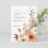 秋の色フローラの紅葉サンクスギビング 招待状 (スタンド正面)