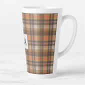 秋の色プレイド追加モノグラム カフェラテマグ (右)