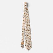 秋の色ボホインスパイアボタニカル ネクタイ (裏面)