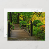 秋の色ポートランドガーデン日本の ポストカード (正面/裏面)