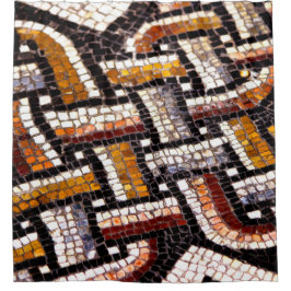 秋の色ローマンモザイク シャワーカーテン