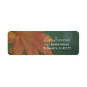 秋の色差出人住所 ラベル (正面)