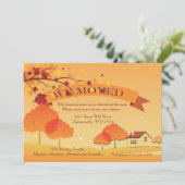 秋の色彩にあふれた感動的な発表 招待状 (スタンド正面)