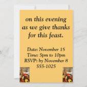 秋の色彩の花 - 招待状 (裏面)