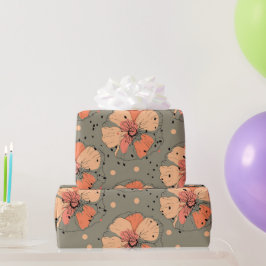 秋の色彩を纏った包装紙 ラッピングペーパー