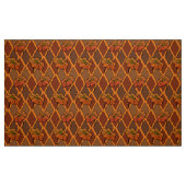 秋の色彩ハーレキンとケシ ファブリック (ファットクウォーター)