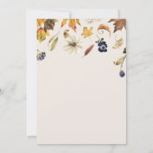 秋の色彩 オレンジ色のかぼちゃ 感謝カード (裏面)