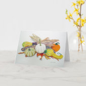 秋の色彩 カード (黄色い花)