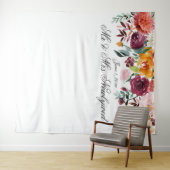 秋の色彩 フラワーリング ウェディング フォト 背景 タペストリー (インサイチュ(横))