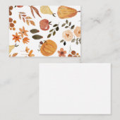 秋の色彩 メモカード ノートカード (正面/裏面)