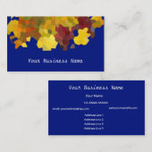 秋の色抽象芸術名刺 名刺 (正面/裏面)