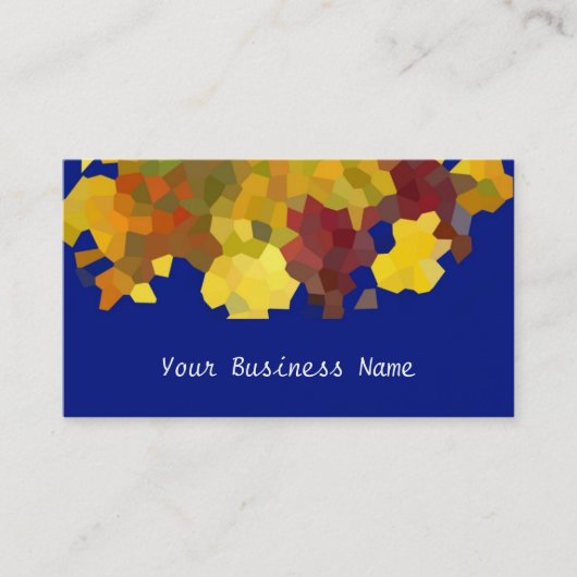 秋の色抽象芸術名刺 名刺 (正面)