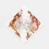 秋の色抽象芸術水彩インク スタンダードランチョンナプキン (角)