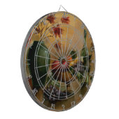 秋の色相のフルーツそしてワイン ダーツボード (正面左)