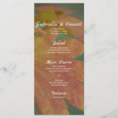 秋の色結婚のメニュー メニュー (正面)