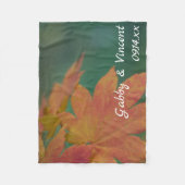 秋の色結婚ズ フリースブランケット (正面)