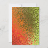 秋の色結婚色 招待状 (裏面)