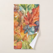 秋の色葉の芸術。 バスタオルセット (ハンドタオル)