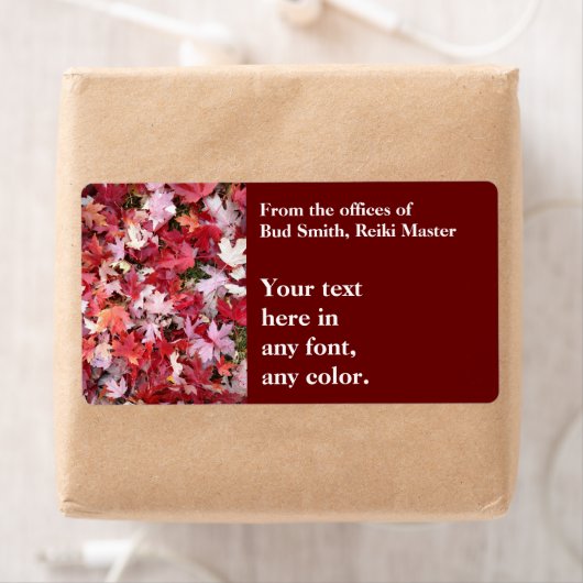 秋の色葉 ラベル (インサイチュ)