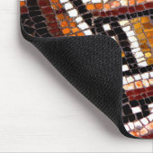 秋の色調のローマンモザイク マウスパッド (コーナー)