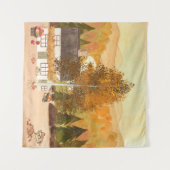 秋の色 タペストリー (正面(横))