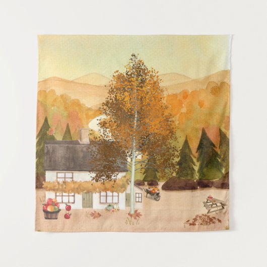 秋の色 タペストリー (正面)