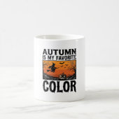秋の色 ハロウィン かぼちゃ ベクター デザイン コーヒーマグカップ (中央)