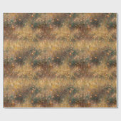 秋の色,フローラ,野草のフィールド ラッピングペーパー (フラット)