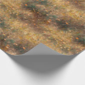 秋の色,フローラ,野草のフィールド ラッピングペーパー (角)