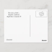 秋の色…ポストカード ポストカード (裏面)