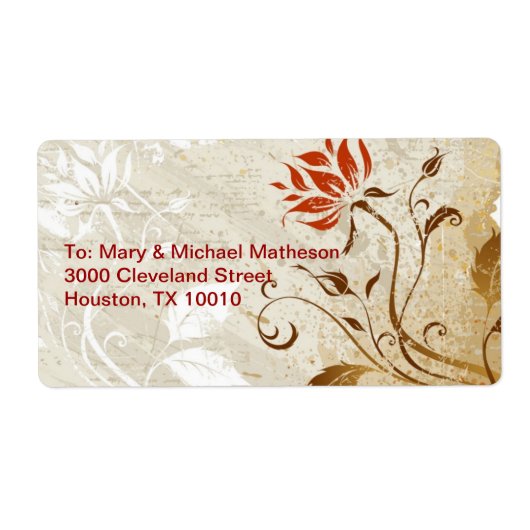 秋の色 ラベル (正面)