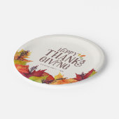 秋の色 |感謝祭  ペーパープレート (アングル)