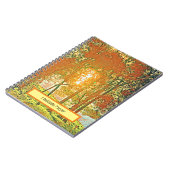 秋の色、木の間の太陽 ノートブック (左側)