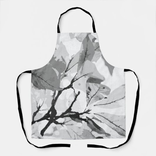 秋の色、葉2 エプロン (正面)