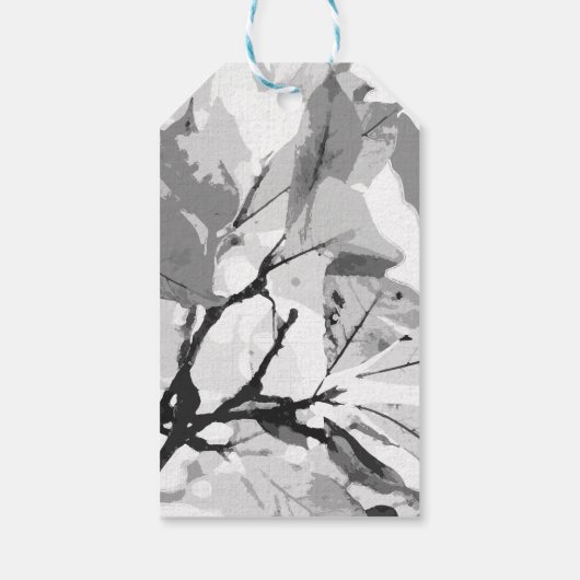 秋の色、葉2 ギフトタグ (裏面)