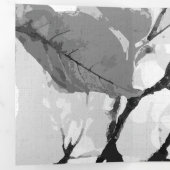 秋の色、葉2 三つ折りクリスマスカード (内部最初)