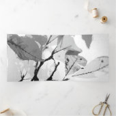 秋の色、葉2 三つ折りクリスマスカード (内部)